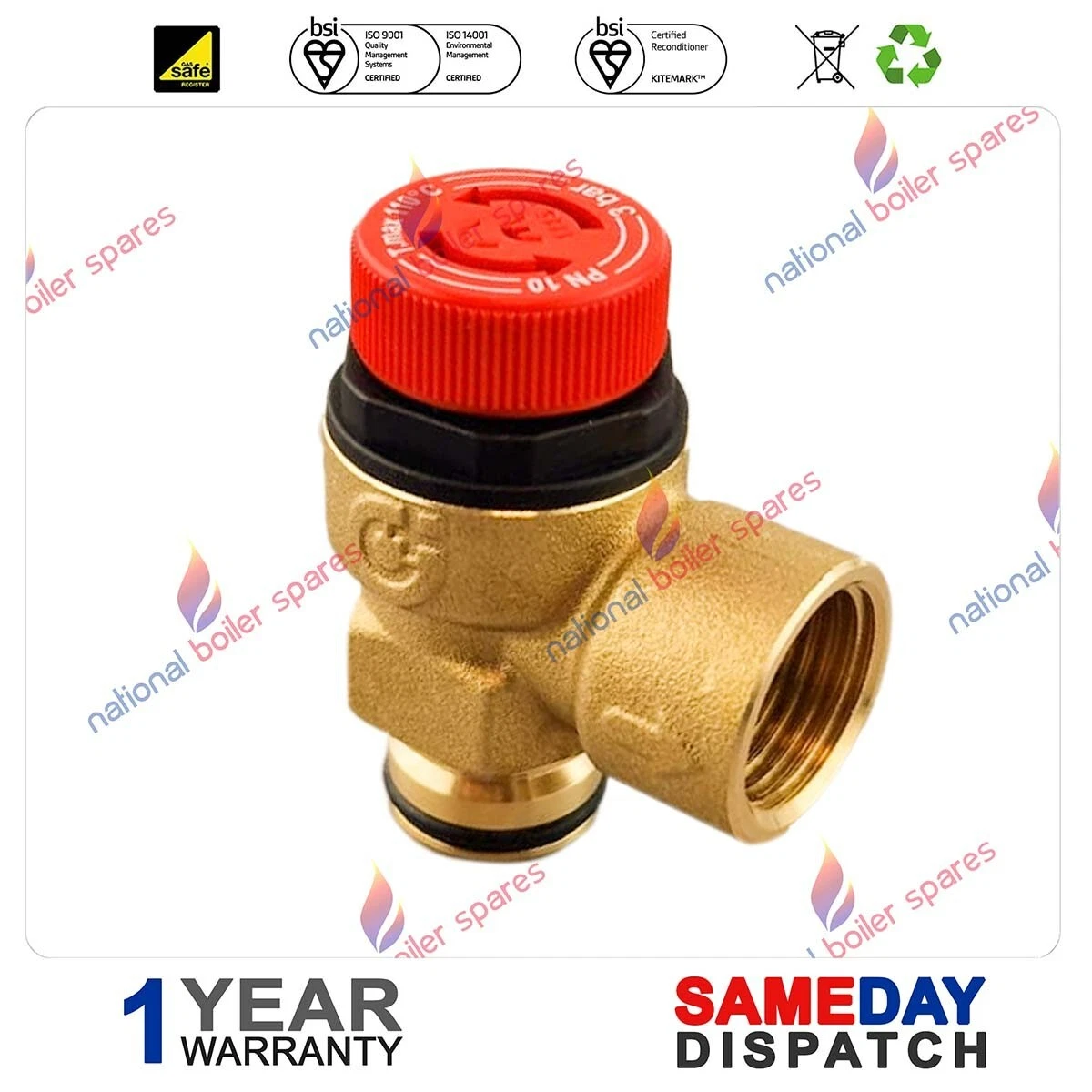 Baxi Combi Instant 80E-105E - 105E HE Pressure Relief Valve PRV 248056 See  List | eBay