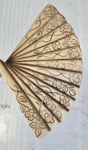 VINTAGE NOS Set of 2 (1 Pair) Solid Brass Fan Tiebacks Holdbacks w/ Box Floral - Picture 12 of 14