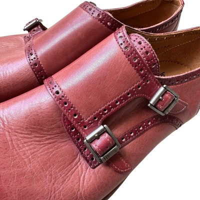 John Fluevog Mens Northampton Wotton Hand Painted Monkstrap Shoes Size 8.5 John Fluevog Mens Northampton Wotton Hand Painted Monkstrap  main image 3