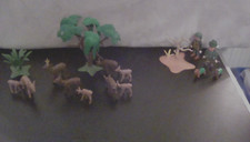 Playmobil Rehe, Kitze, Rehbock, Wald und Jäger auf der Lauer seht selber
