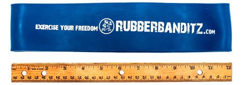 Rubberbanditz Pair of RB 12 in Strong Powerlifting Bands - #6 Blue - 60-150 - Picture 2 of 2