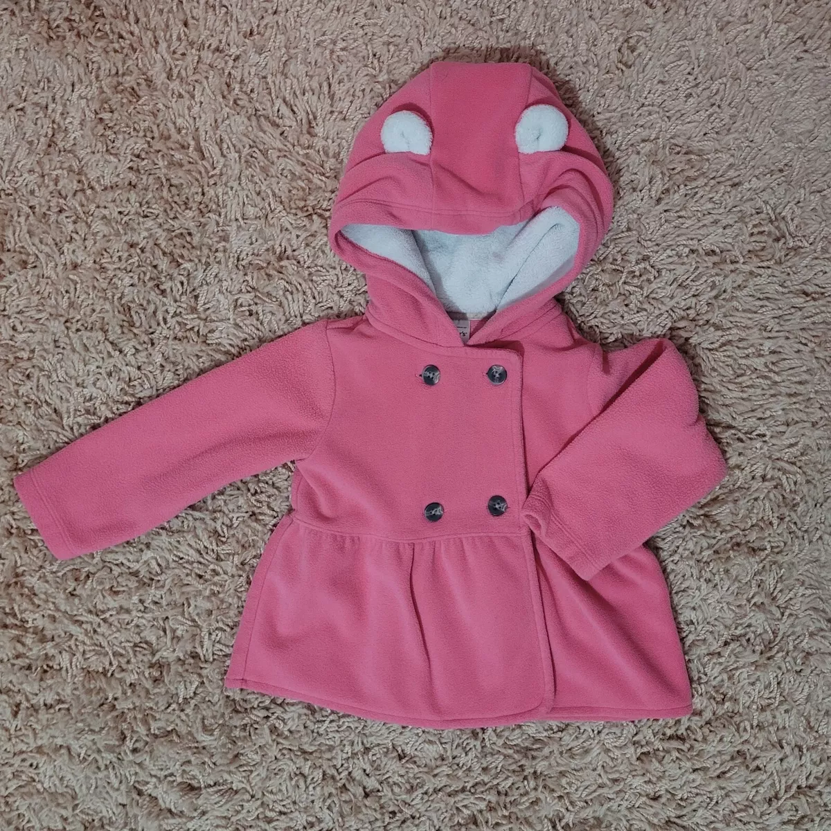 Baby girl peacoat with best sale hood