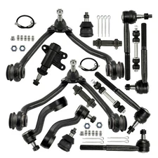 Control Arm Ball Joint Tie Rod Idler Pitman Sway Steering Suspension Kit 15pc