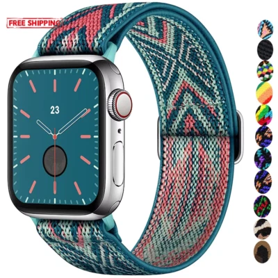Scrunchie Strap for Apple Watch Band 45 44 40 41 42 46 49Mm Elastic Nylon 10 8 9