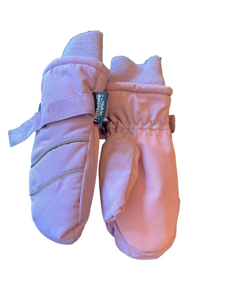 Guantes impermeables Thinsulate púrpura lavanda juvenil talla 3-4 años Foto 2 de 4