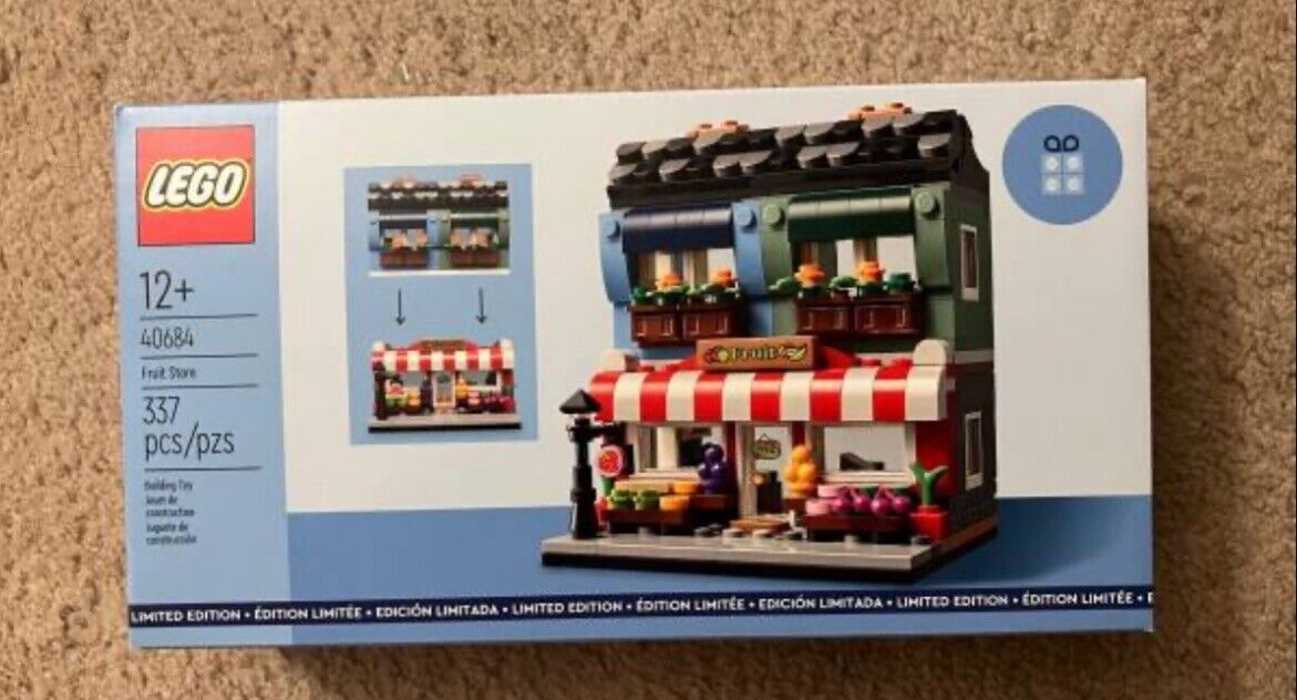 Lego Limited Edition Fruit Store Set # 40684 Factory Sealed Quick Ship