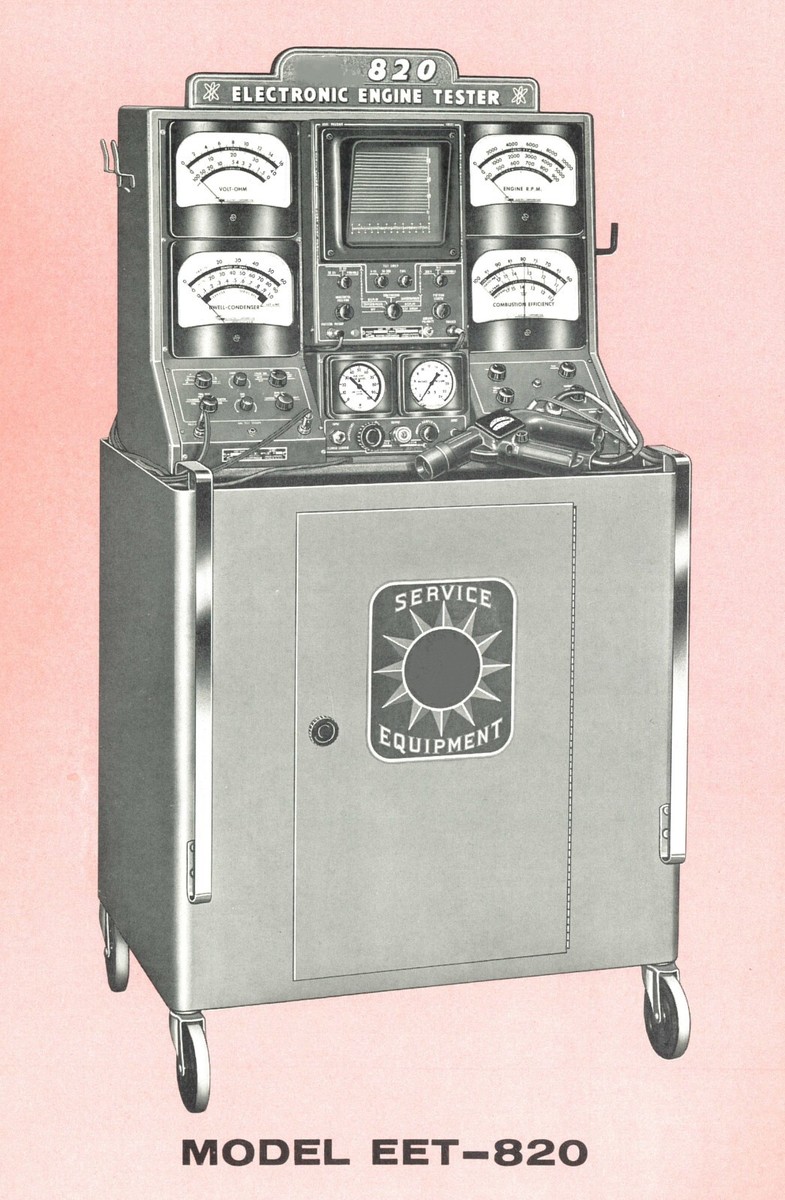 SUN 820 Electronic Engine Tester Instruction Manual Book Sun EET