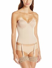 Va Bien Women's Ultra-Lift Low Back Bustier Nude 36E