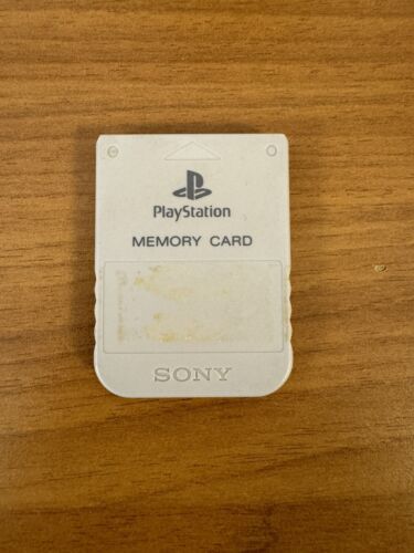 Sony SCPH-1020 1MB Memory Card - Grigio - Perfette Condizioni - Foto 1 di 2
