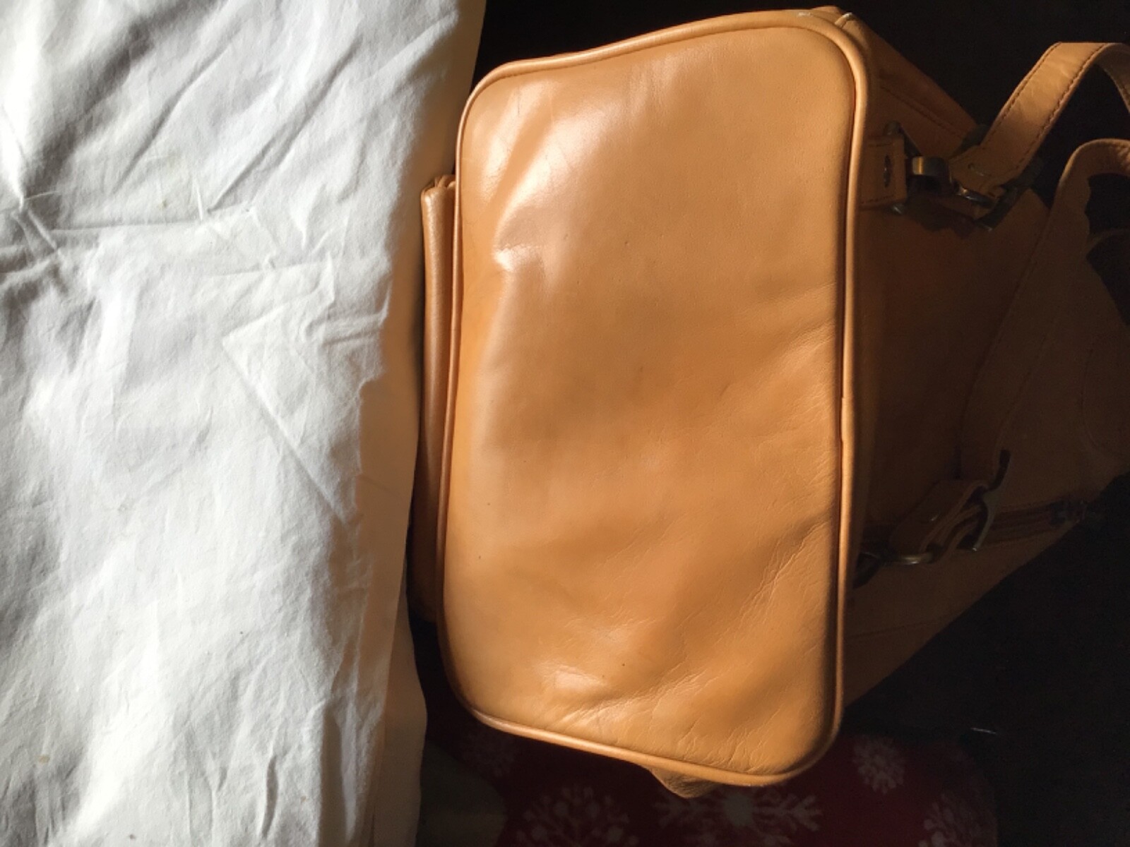 Visconti leather camel Tan Back pack bag excellent eBay