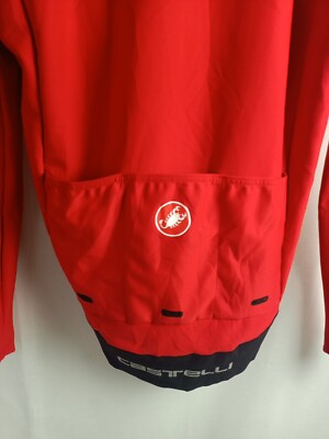 Castelli レッド サイクルジャケット　Mサイズ メンズサイクリングジャケット - Castelli Cycling