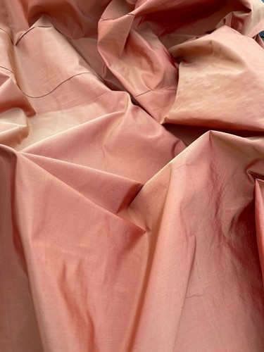 FABULOUS QUALITY SILK TAFFETA IRIDESCENT - BAKED BAHAMA!!! - Picture 3 of 9