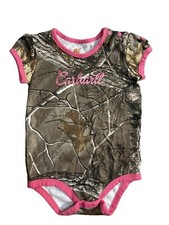 Carhartt X Realtree Girls Infant/Toddler 24M Camo Bodysuit One piece Camo X Pink