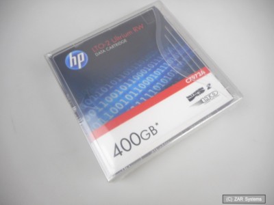Original HP C7972A LTO-2 Ultrium RW, 400 GB, Data Cartridge, Datenkassette, NEU