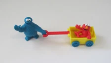 1 Sesame Street Elmo Cookie Monster Figurine Decoset Bday Party Cake Topper