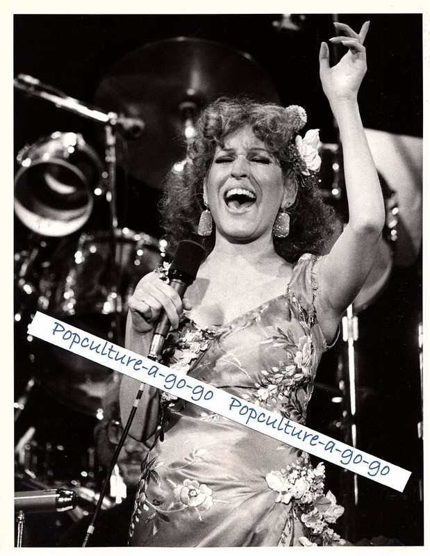 Bette Midler belts out a tune original publicity pic for 1977 TV special