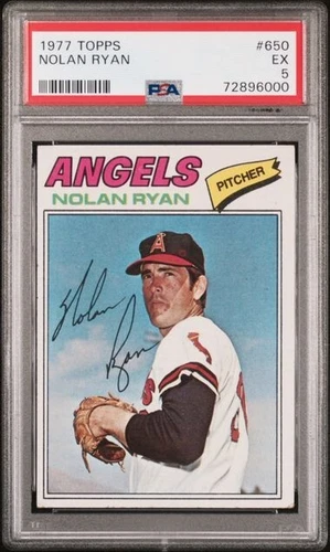1977 Topps NOLAN RYAN #650 - PSA 5 - California Angels