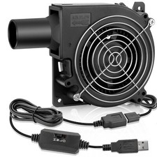 120mm x 32mm USB 5V Brushless Centrifugal Blower Multi-Speed Control Fan with...