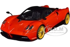 PAGANI HUAYRA ROADSTER ROSSO MONZA RED & CARBON 1/18 MODEL CAR BY AUTOART 78287