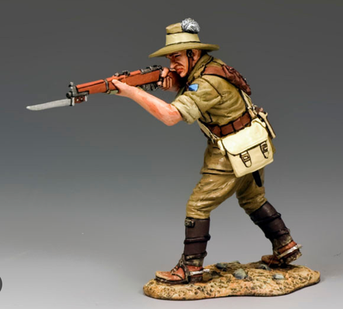 Figurine King & Country FW042 – Standing Firing – Soldat Plomb Peint – Retiré