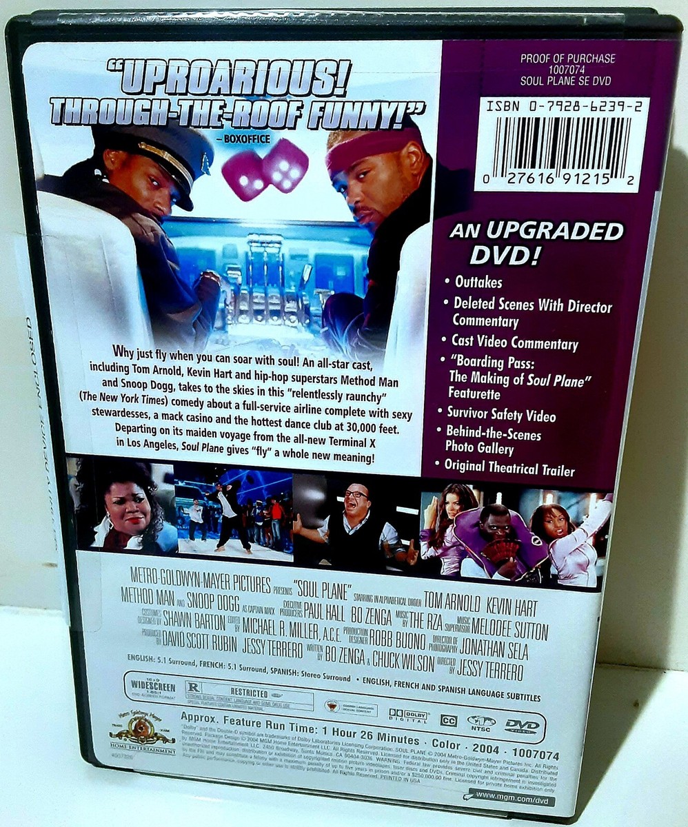Soul Plane DVD 2004 Special Edition Snoop Dogg Method Man Kevin