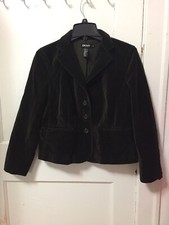 Women DKNY Dark Green Blazer Jacket Size 10