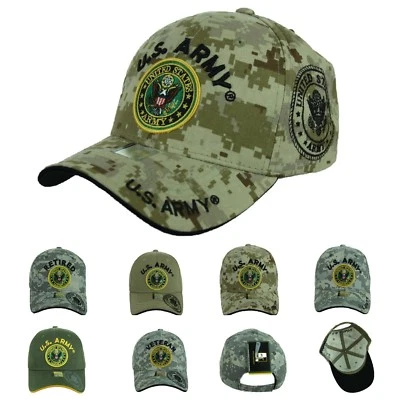 PRIVATE LABEL US Army Baseball Cap USA Flag Army Veteran Retired Hat U.S. Army Caps Operator