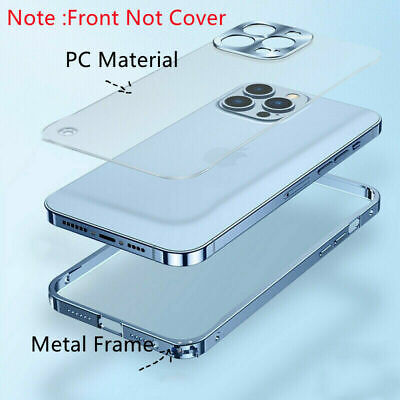 Handyhülle Hülle Luxus Aluminium Metall Rahmen Spiegel 360 Grad Ganzkörper  Tasche M01 für Apple iPhone 14