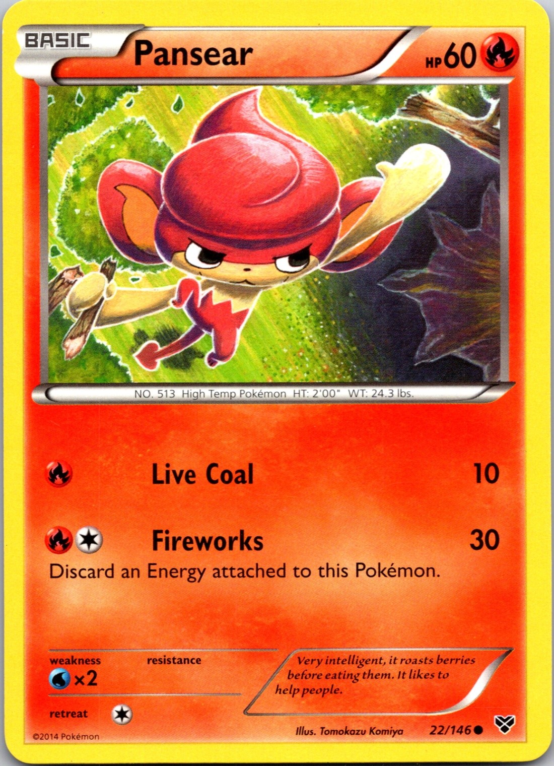 Pansear Normal Common XY Base Set 22/146 MP