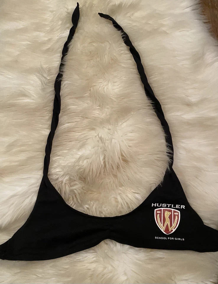 HUSTLER Hustler Lingerie School Crest Halter Bra Top O/S One Size - Image 4 of 4