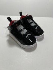 Jordan 6C Toddler TD Max Aura 2 Shoes Patent Leather Black Cement Red CN8096-006