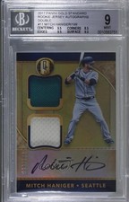 2017 Chronicles Gold Standard Rookie Jersey Double Mitch Haniger BGS 9 Auto g0n