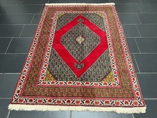 Handgeknüpfter Orientteppich Vintage Wohnzimmer 190x140 cm carpet rug