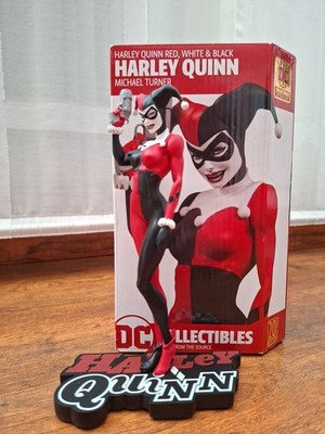 Harley Quinn DC Collectibles Statue 18cm Michael Turner Red White Black Edition
