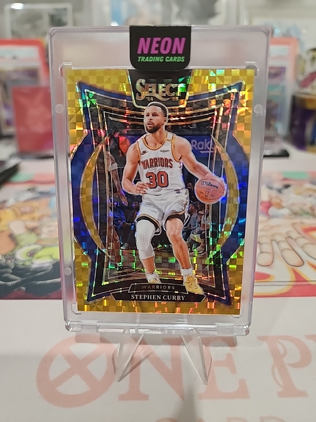 2024-25 Panini Select Gold Checker Stephen Curry 06/10 Prizm #7