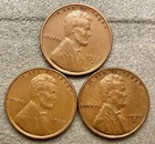 1937-p 1937-D 1937-S  Lincoln Wheat Cents - [XF EF] Extremely Fine ~ B675