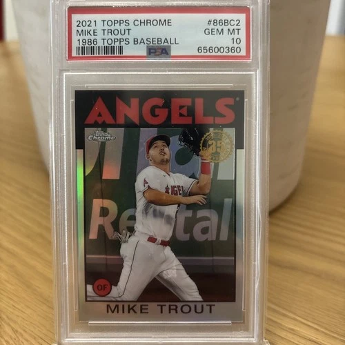 2021 Topps Chrome - 1986 Topps Baseball Mike Trout #86BC-2