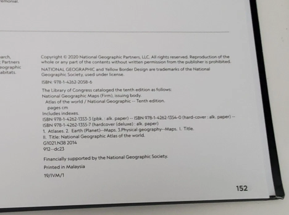 National Geographic Atlas of the World, 11th Edition VERY GOOD With Slip Case - Image 4 of 4