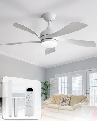 Sofucor 42 Inch Ceiling Fan with Lights and Remote, Indoor/Outdoor Ceiling Fa...