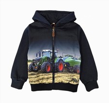 S&C Kinder Sweatjacke mit Traktor Fotoprint H...