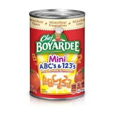 Mini Abc'S and 123'S Pasta, Canned Food, 15 Ounce (Pack of 12)