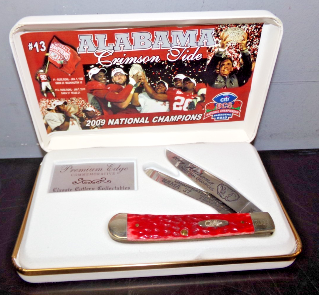 2009 CASE XX #2009 ALABAMA CRIMSON TIDE NATIONAL CHAMPIONS KNIFE