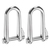 "2 Pcs Lange D-SchäKel, 6Mm (1/4\") 316 Edelstahl FüR Boote"