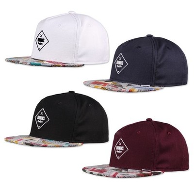 Djinns 5 Panel Snapback Rubber Aztek Cap 5P Baseball Kappe Schirm Mütze Hat Flat