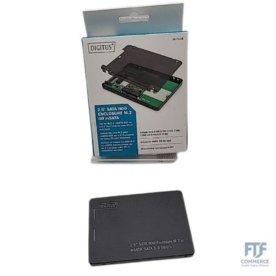 DIGITUS 2,5 Zoll SATA Festplattenadapter für M.2 oder mSATA-SSDs - M.2 Modultyp 