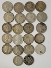 Set of (22) Canadian Silver Dimes 10c King George, QE II, 1941-1967