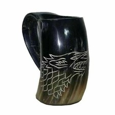Antique Style Viking Drinking Horn Mug Tankard For Beer Wine Ale Horn Mug