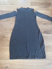 Women’s Grey Dress With Shoulder Cut Outs