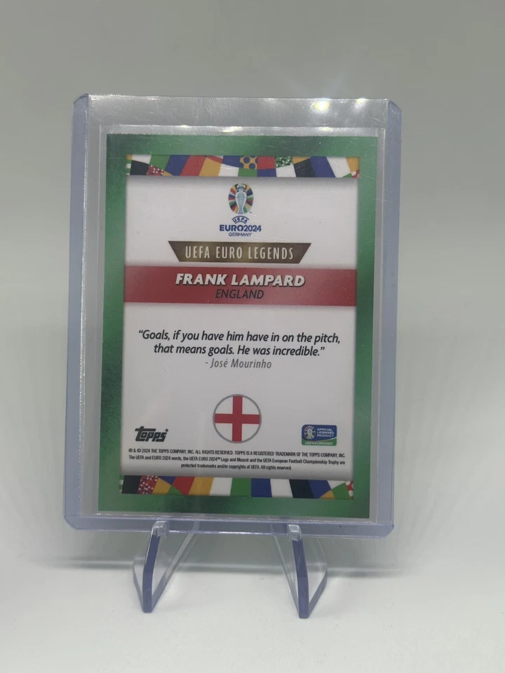 2024 Topps UEFA Euro Legends Frank Lampard auto England Soccer 83/99 - Image 2 of 2