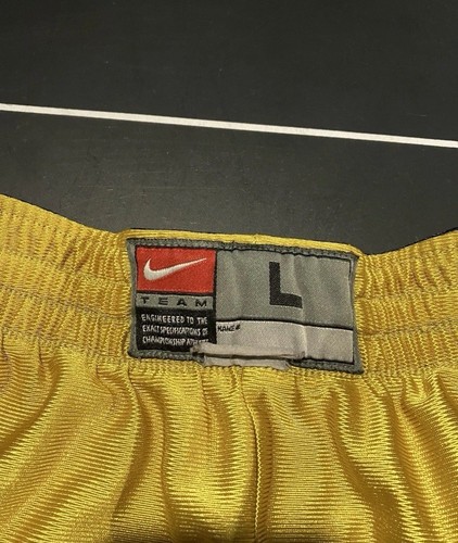 Vintage Men’s Nike Size L Michigan Wolverines Reversible Blue Yellow Shorts - Picture 4 of 5